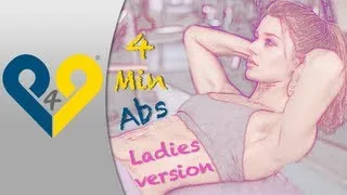 Ab workout for women - 4 Mins Abs Workouts