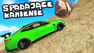 ❄️SUPERAUTA KONTRA TYSIĄCE SPADAJĄCYCH KAMIENI!? | BeamNG Drive |