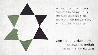 LIVE – Yom Kippur Yizkor and Neilah Service 5781