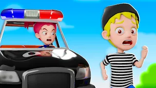 Super Police Car Song 🚨 Rescue Team Cars | Best Kids Songs and Nursery Rhymes