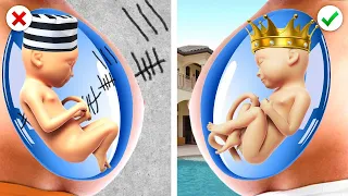 Lucky VS Unlucky Pregnant! Rich VS Broke Funny Moments by Crafty Panda How