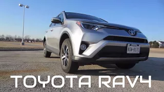 2018 Toyota Rav4 XLE // review, walk around, and test drive // 100 rental cars