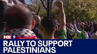 Marchers in Minneapolis push for support for Palestinians