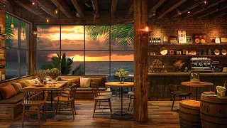 Warm Coastal Wooden House Space | Gentle Jazz Music Helps Reduce Fatigue so the Mind can Rest