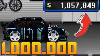 ЗАРАБОТАЛ ОДИН МИЛЛИОН ДОЛЛАРОВ ЗА ОДНУ ГОНКУ! Pixel Car Racer #1