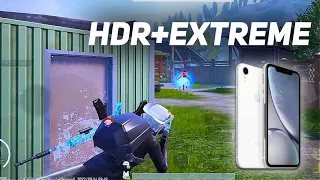 MAX GRAFHICS HDR IPHONE XR PUBG TEST 2024 NO LAG 🥶 PUBG NOOR GAMING