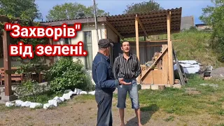 "Захворів" від зелені.