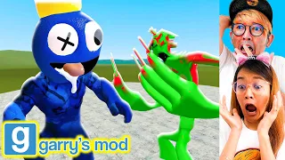 BANG CUPU BATTLE RAINBOW FRIENDS BLUE TAPI BADANNYA BEROTOT!! (Gmod)