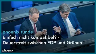 phoenixRunde: Einfach nicht kompatibel? - Dauerstreit zwischen FDP und Grünen