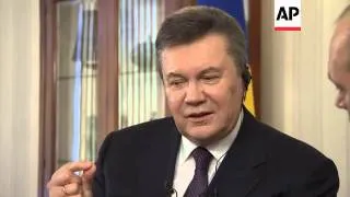 Interview with Ukraine's ousted president, Viktor Yanukovych