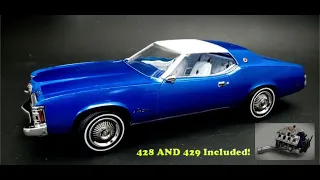 1973 Mercury Cougar XR7 428 Cobra 1/25 Scale Model Kit Build How To Assemble Mask Paint Vinyl Top