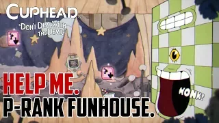 Cuphead : How to Get P Rank Funhouse Frazzle Run and Gun Level