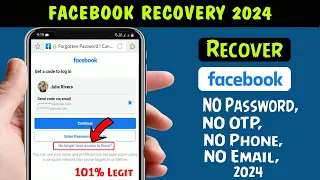 How to Recover Facebook Account Without Phone Number And OTP 2024 || Hack Facebook Account Recovery