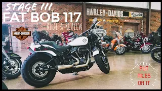 2019 Harley-Davidson Fat Bob 117 Stage 3 Ride and Review!