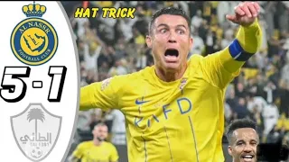 Ronaldo unbelievable hat-trick 🤯 AL NASSR VS AL TAEE 5-1 highlights & all goals