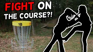 Disc Golfers Fight On The Course?!