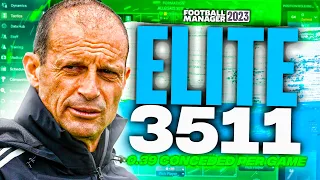 ALLEGRI'S ELITE 3-5-1-1 (0.39 Conceded) FM23 Tactics! | Football Manager 2023 Tactics