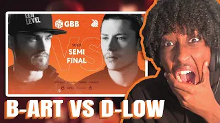 B-ART vs D-LOW | Grand Beatbox Battle 2019 | SEMI FINAL | YOLOW Beatbox Reaction