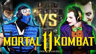 The Joker VS Sub-Zero in Mortal Kombat 11 [best of 5] | MK11 PARODY!