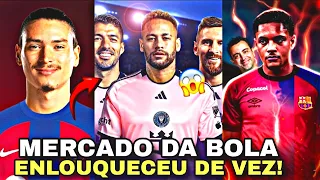 🚨NEYMAR com MESSI e SUÁREZ NOVAMENTE, VITOR ROQUE FORA DO BARÇA, DARWIN NUNEZ FORA DO LIVERPOOL E +