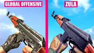 Counter-Strike Global Offensive vs ZULA - Weapons Comparison