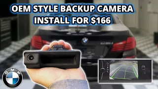 Backup Camera Install BMW 5 series (EASY How To)