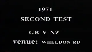 1971..2nd Test..GB v New Zealand..