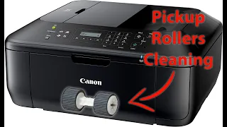 Canon Pixma MX395/MX475 Won't Feed Paper • Paper Feed Rollers Cleaning