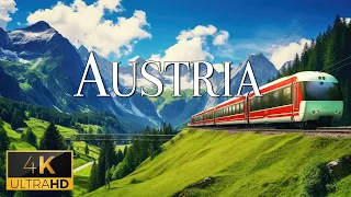 FLYING OVER AUSTRIA (4K Video UHD) - Relaxing Piano Music With Beautiful Nature Video For Relaxation