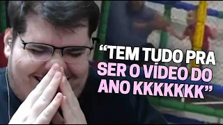 CASIMIRO REAGE: O VÍDEO DO CARA CAINDO | Cortes do Casimito