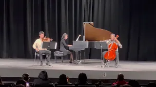 Mendelssohn Piano Trio No.1, Op.49, 1st mvt. Harah Kang, Tavares Baker, and Hannah Park