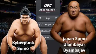 Cyberpunk Sumo vs Japan Ulambayar Byambajav (EA Sports UFC 4)
