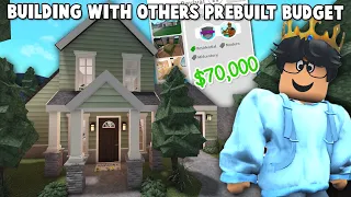 building a BLOXBURG HOUSE WITH A PREBUILT'S BUDGET AND GAMEPASS LIMIT