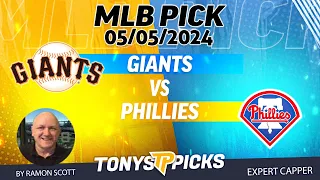 San Francisco Giants vs Philadelphia Phillies 5/5/2024 FREE MLB Picks and Predictions by Ramon Scott