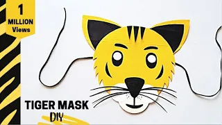 Tiger Face Mask Making [🐯] How To Make Tiger Face Mask | Paper Animal Mask DIY | Paper Craft | Toys