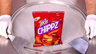 How to make TAKIS CHIPPZ Ice Cream Rolls | ASMR (no talking)