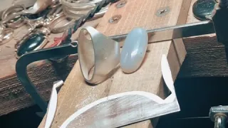 Making a silver ring with a natural stone (part 1)