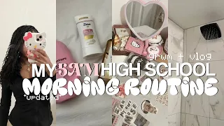 my 5am REALISTIC highschool morning routine + grwm | skincare, new habits , track practice & more!