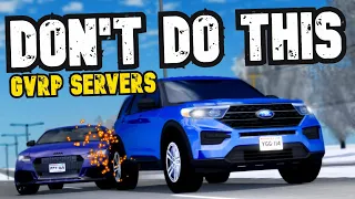 Things you SHOULDN’T DO in GVRP SERVERS!!! - Greenville Wisconsin