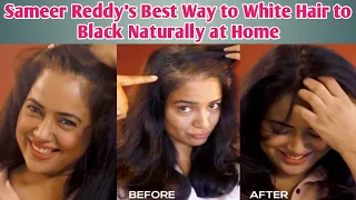 Actress Sameer Reddy's Best Way for WhiteHair to Black Naturally at Home/GreyHair Permanent Solution