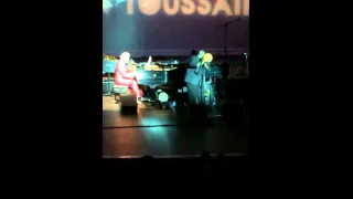 Ronell Johnson playing a duet with Allen Toussaint