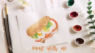 🌿Foodillustration: EggSandwich 🍞🥚 | Time lapse | JennArtistry