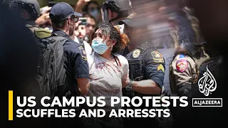 Scuffles and arrests at UT Austin; Columbia suspends pro-Palestine students