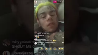 6IX9INE SLAPS HIS DAUGHTER WITH MONEY ON HIS BABY MAMA LIVE