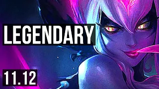 EVELYNN vs GRAGAS (JUNGLE) | Rank 2 Eve, Legendary, 12 solo kills, 30/3/2 | NA Challenger | v11.12