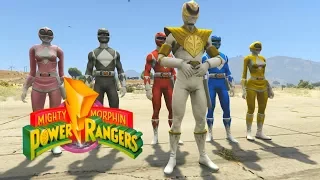 GTA 5 Momentos divertidos#50 (GTA V MOD POWER RANGERS)