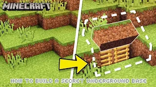 Minecraft:How to build Secret Underground Base