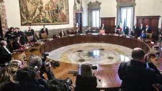 Insediamento Governo Renzi - Palazzo Chigi 22 febbraio 2014