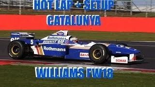 || F1 2013 || Time Trial || Hot Lap + Setup || 1996 Williams FW18 || Catalunya ||