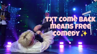 TXT COME BACK ALSO MEANS FREE COMEDY